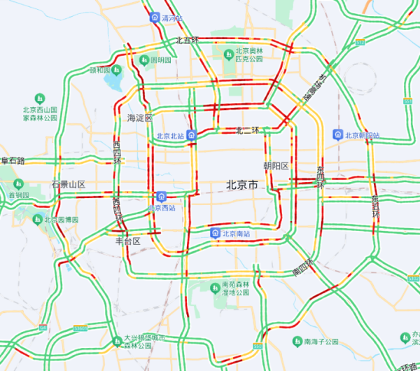 实倍网 明天北京降雨降温，交通预测来了！S2线等部分列车停运